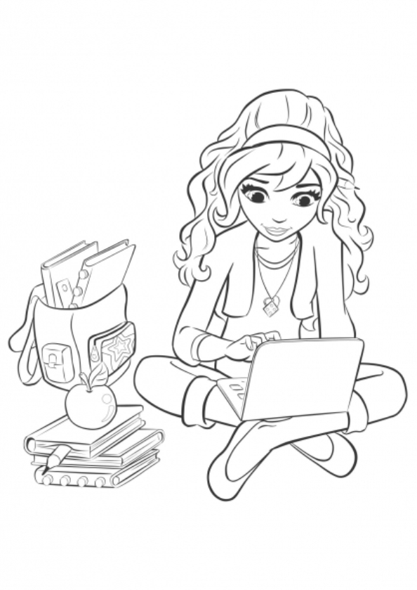 Kids-n-fun | Kleurplaat Lego Friends olivia